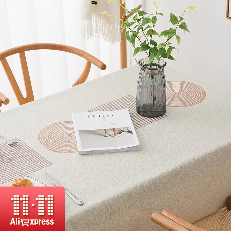Небольшой свежий ПВХ скатерть коврик Современный минималистичный стиль