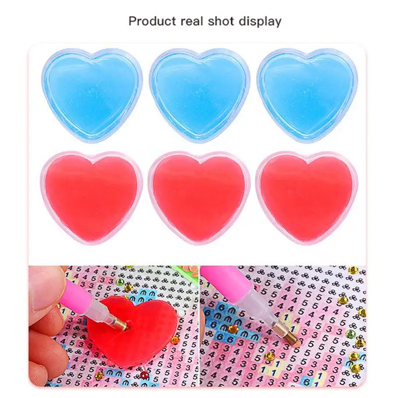 

6Pcs/3pcs 5D Diamond Painting Clay Drilling Mud DIY Dotting Painting Glue Art Tools DIY Crafts Drilling Mud With Storage Box