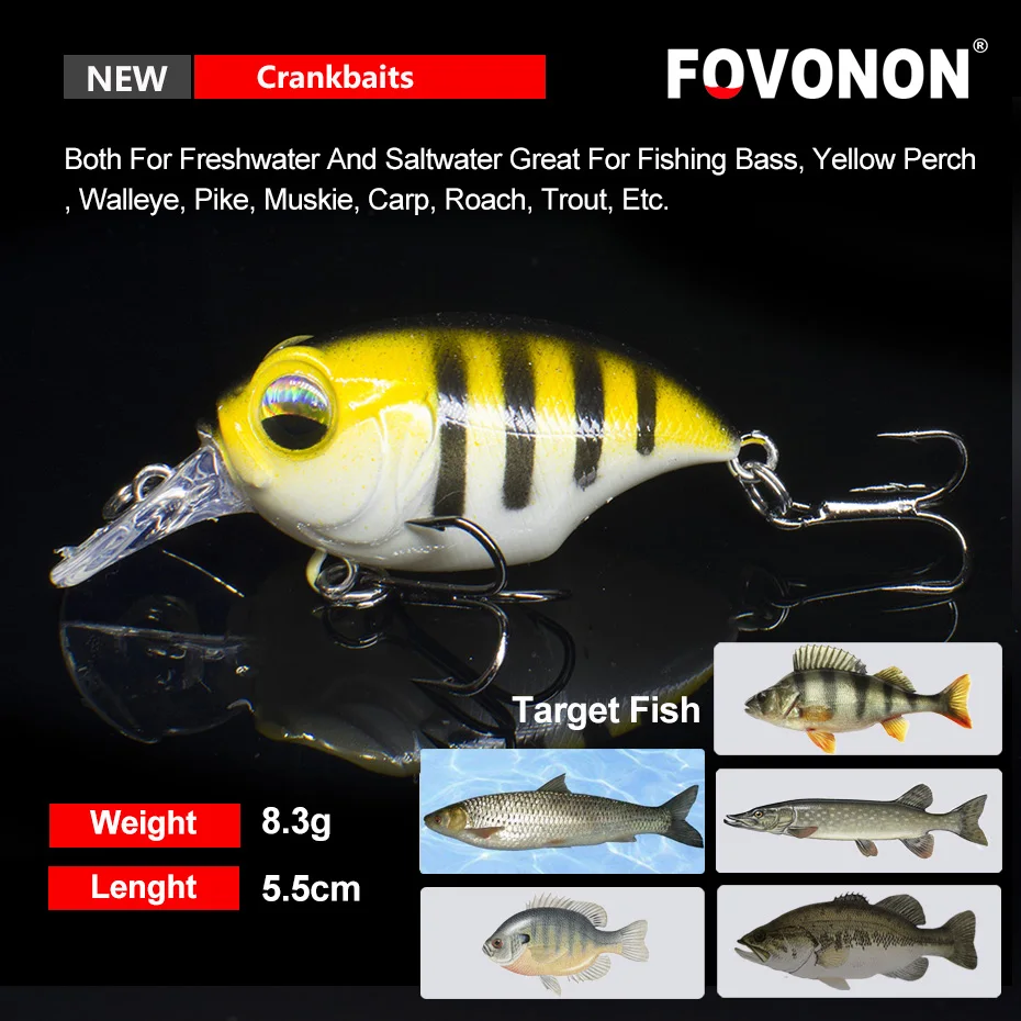 FOVONON Карандаш воблер (Wobbler) 5 см/8 3 г рыболовные приманки воблеры приманка