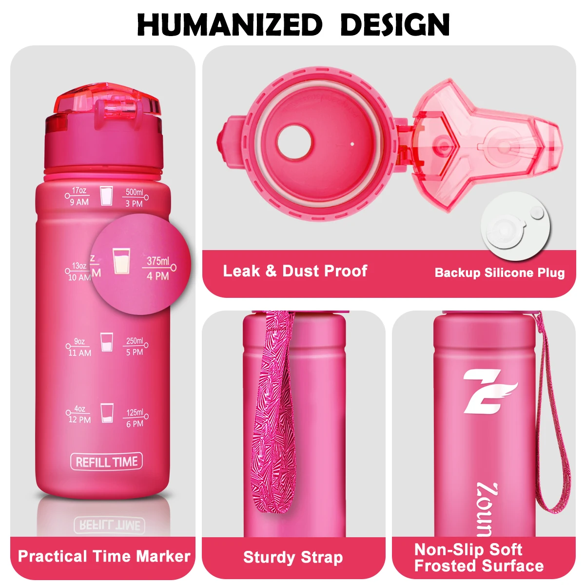 Спортивный шейкер для улицы красивая наклейка из тритана 500 дюйма|Бутылки воды| |