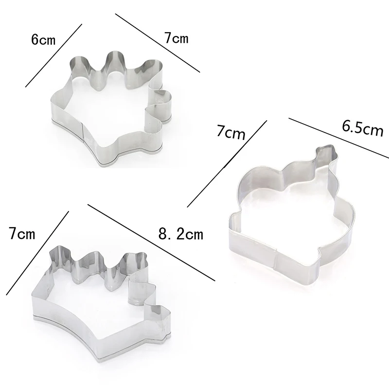 3 шт./компл. форма короны из нержавеющей стали | Дом и сад