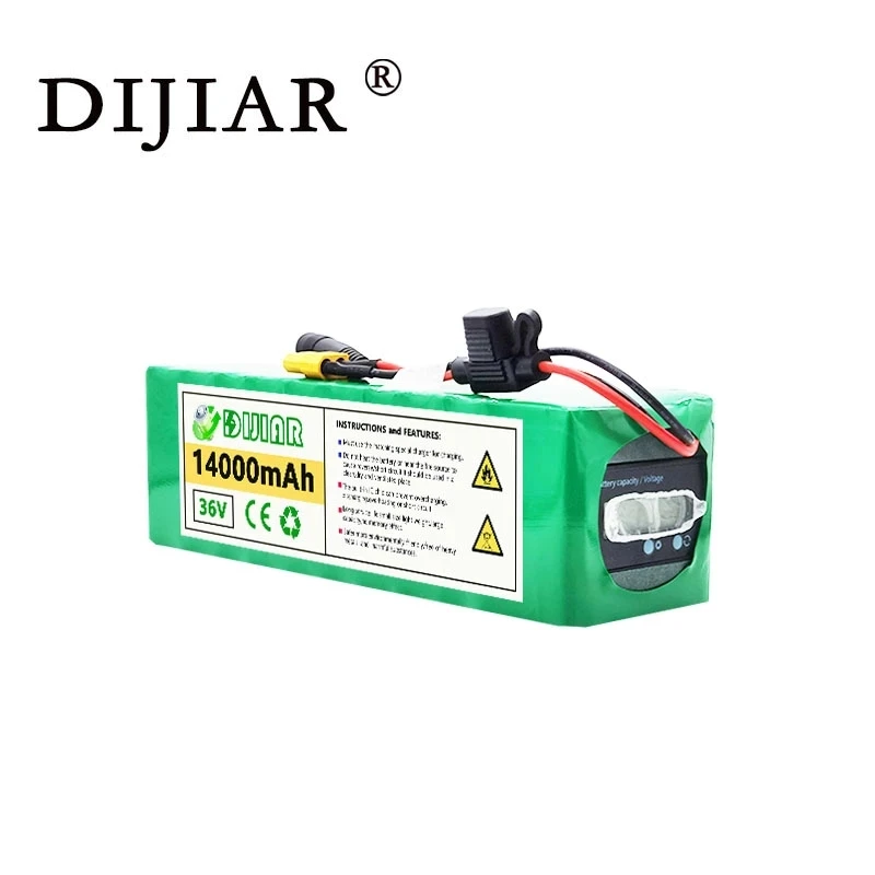 Аккумуляторная батарея DiJiar 36V1 4ah 10S4P для электромобиля аккумулятор 18650 мощность 500