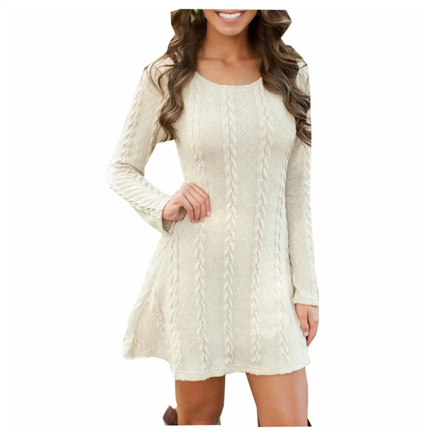 Сексуальное платье свитер размера плюс модные женские облегающие платья с