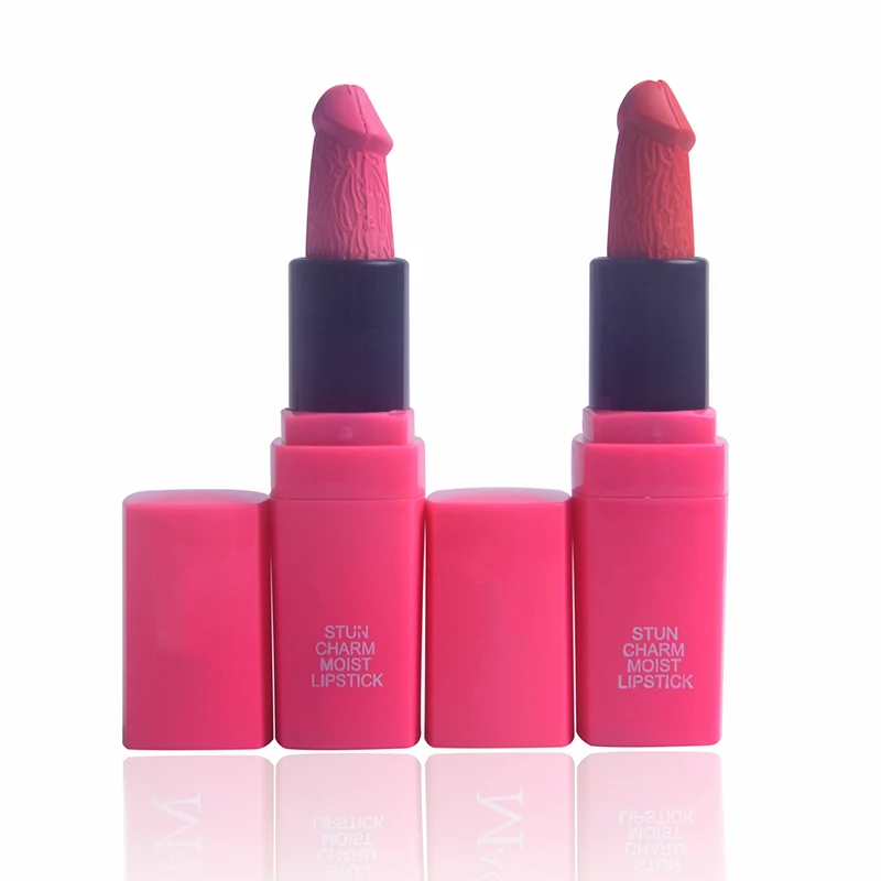 12 цветов в форме пениса косметика для губ помада водонепроницаемый гриб стойкий