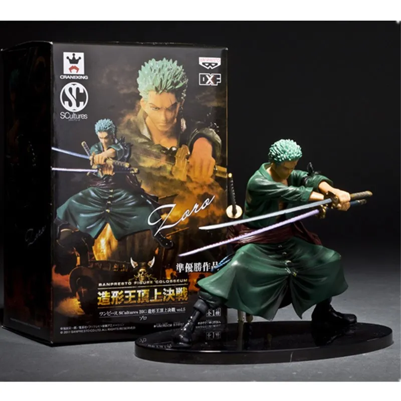 

Anime ONE PIECE Roronoa Zoro PVC Action Figure Collectible Model Toy BOX K2