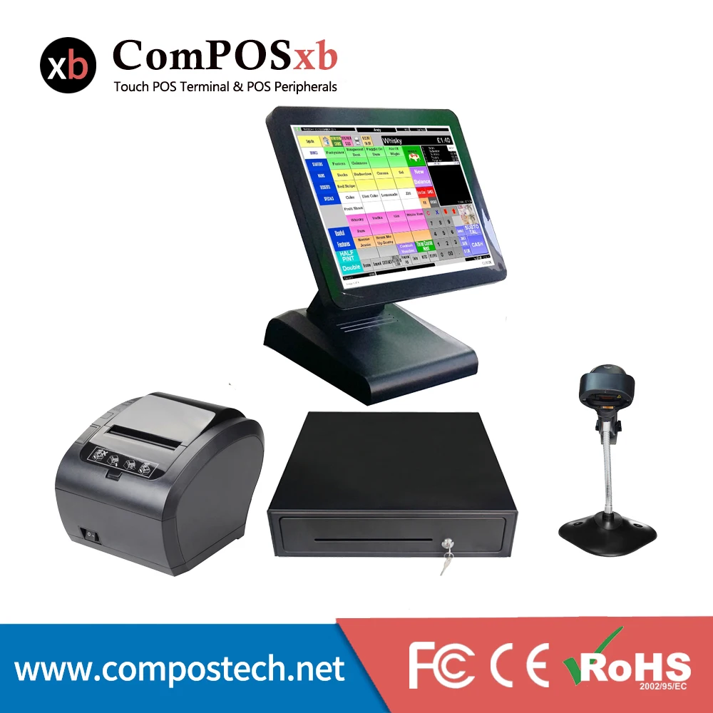 Электронный кассовый аппарат для супермаркета 15 дюймов|point of sale|point sale systempointing