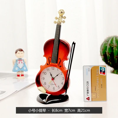 Классический пластиковый будильник с иглой и скрипкой электронный декоративный