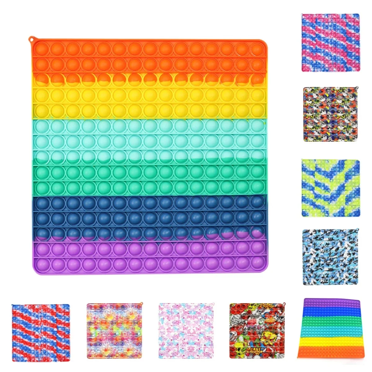 Большая поп ит Высококачественная игра игрушки фиджеты радужная шахматная доска