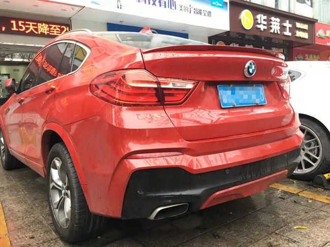 Спойлер для F26 X4 2015-2017 BMW спойлер из АБС-пластика цветной задний крыла автомобиля |