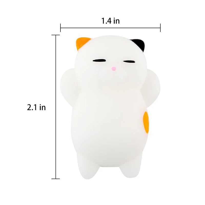 

Mini Squeeze Toy Cute Cartoon Squeeze Squishy Kawaii Pink Cat Stress Reliever Slow Rising Fun Toys For Adults Anti Stress Cat