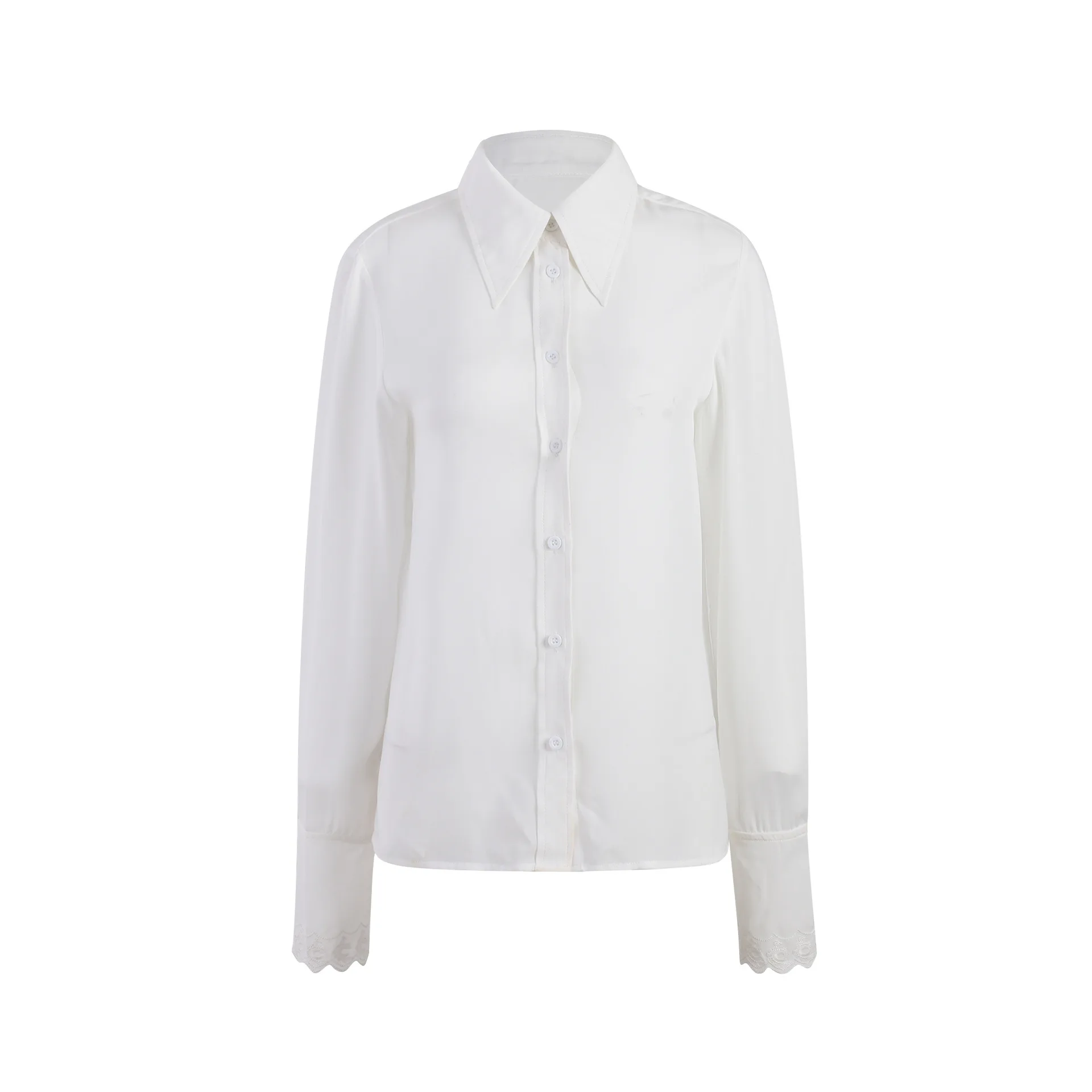 

2020 Twisted Flower Patterned Fork Sweater Wood Ear Solid Color Shirt Fashion Suit H09129