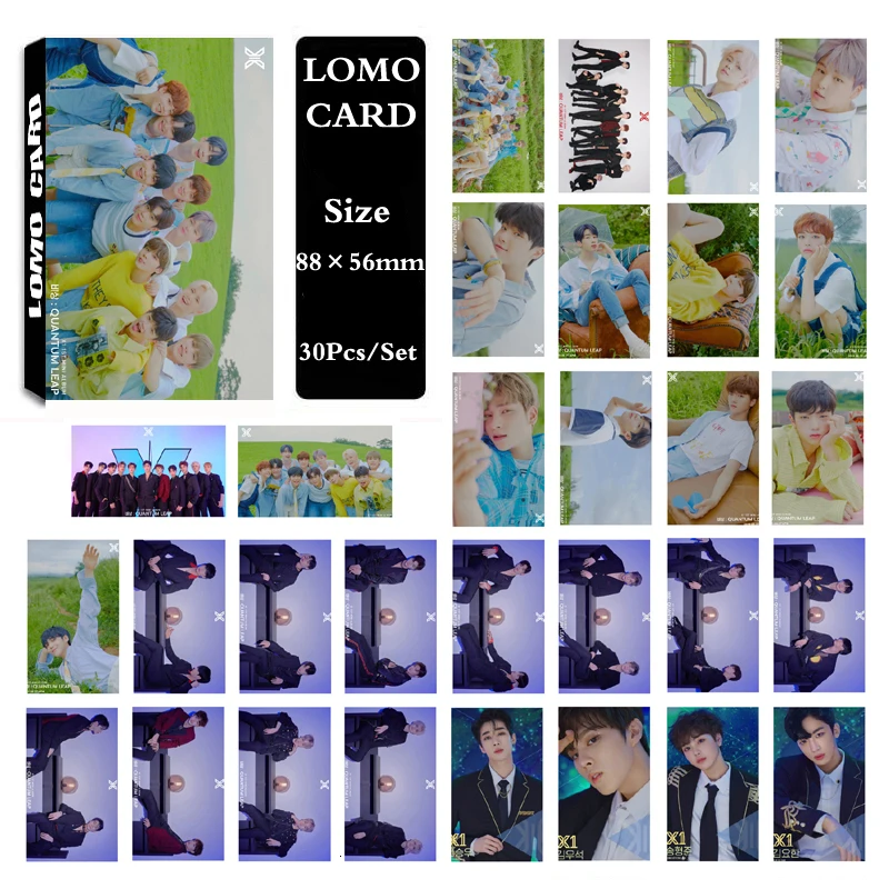 30 шт. KPOP X1 альбом QUANTUM LEAP самодельная бумага Lomo карты фото плакат фотостудии