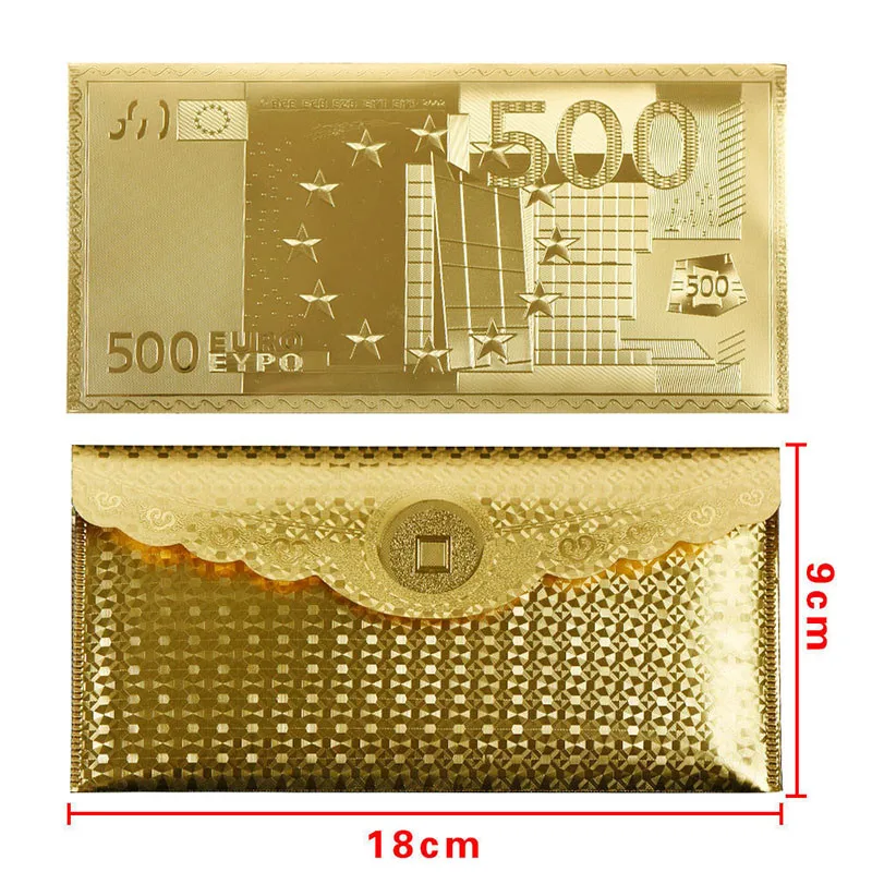 Роскошный домашний декор WR Золотая банкнота качество мировые деньги за сувениры