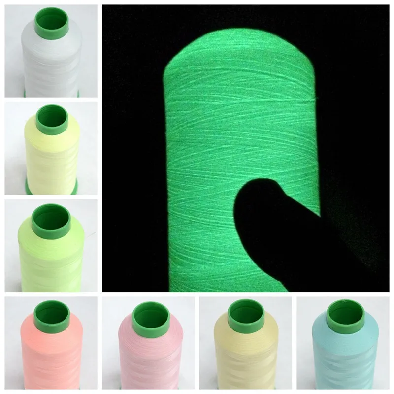 

7 Colors 1000 Yards A Roll Luminous Sewing Thread Nylon Embroidery Polyester Fiber Sewing Handmade Accessories Cross Stitch