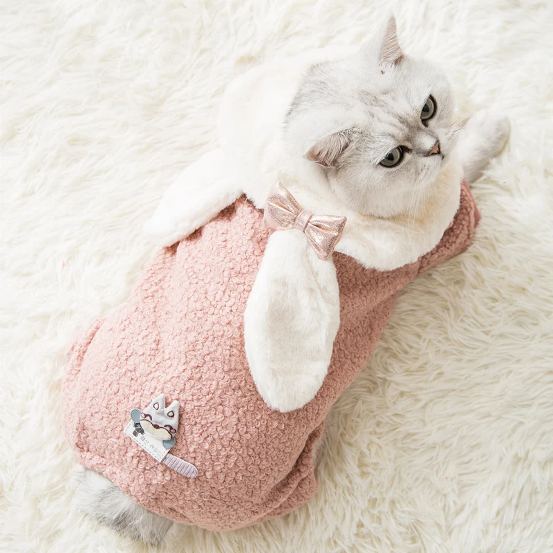 Hipidog Бесплатная доставка Забавный милый кролик одежда для домашних животных