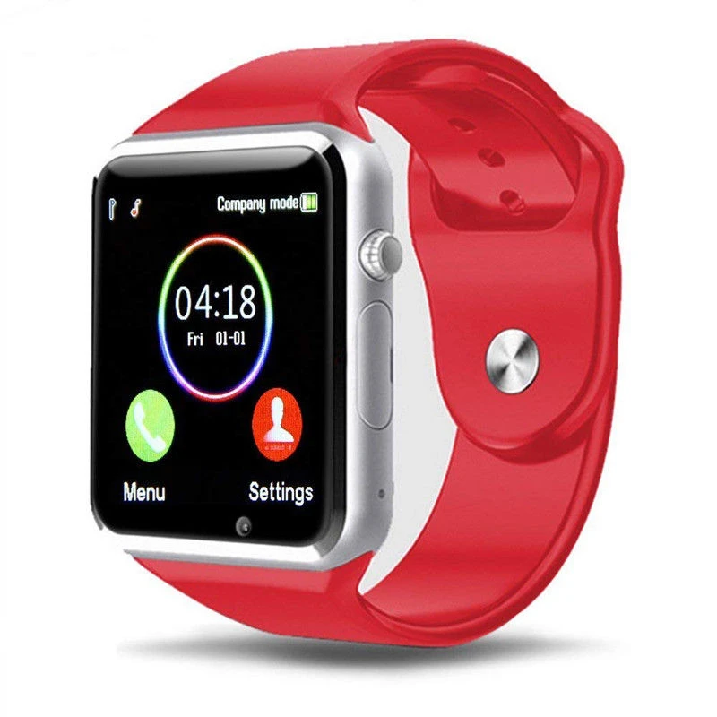 Red Новые смарт-часы Bluetooth сим-карты GSM телефон фитнес-трекер для Android samsung iPhone Универсальный телефон Мужские Женские умные часы - Color: Red