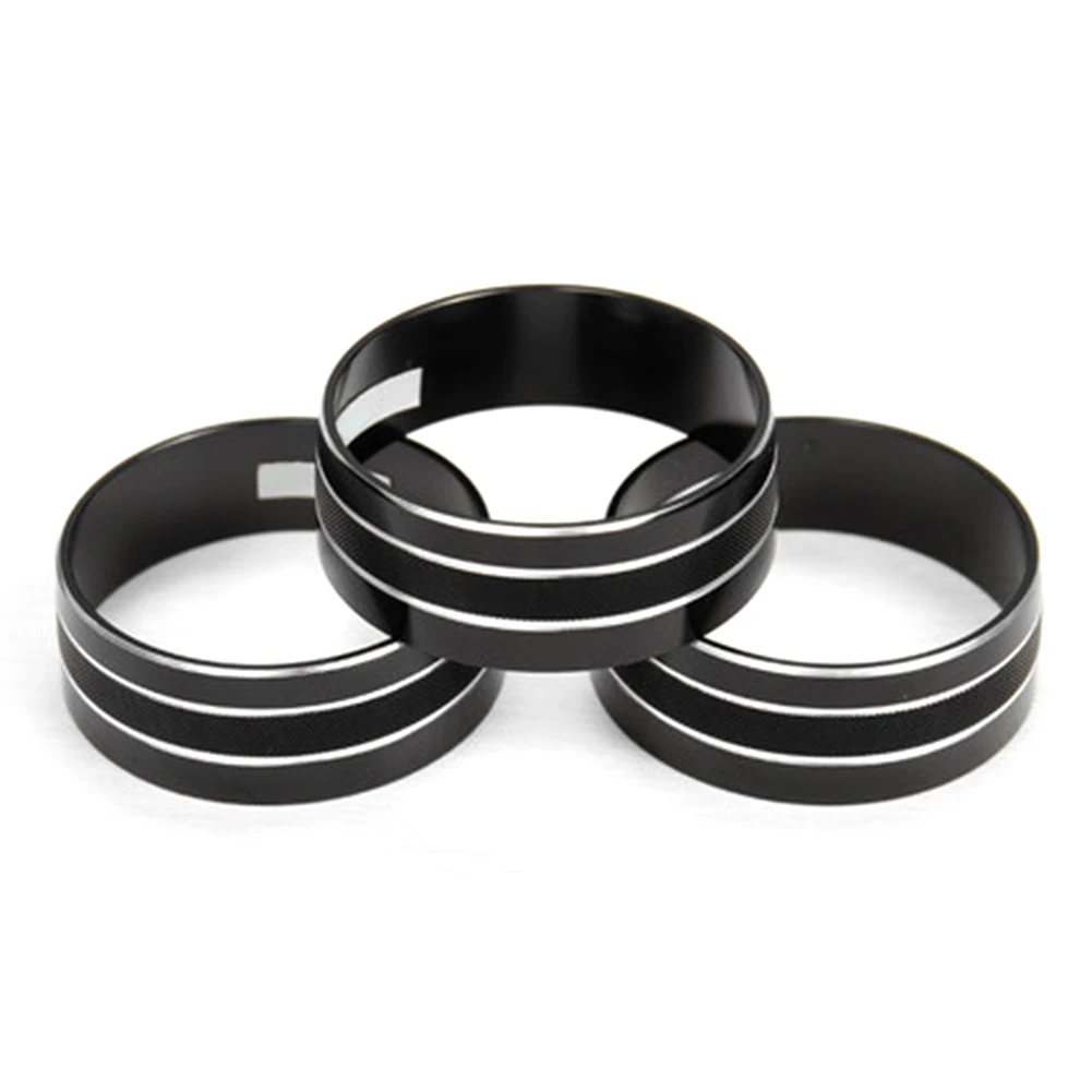 3pcs Air Conditioning Twist Button Parts Trim Switch Audio Decoration for Jeep JK JKU COMPASS For Patriot 2011-2016 |