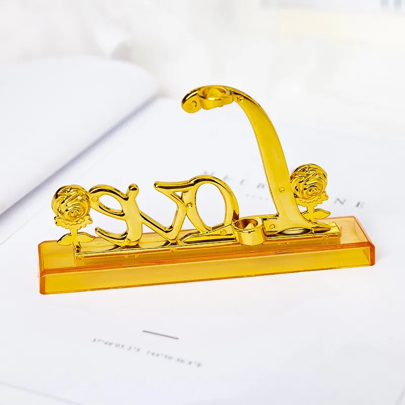 24K Gold Фольга отделка из розового романтический цветок с длинными стеблями любовь