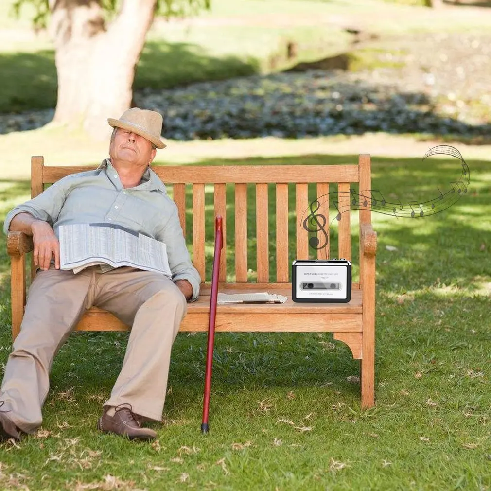 USB конвертер для захвата аудио проигрывателя с ленточным подключением к ПК новая