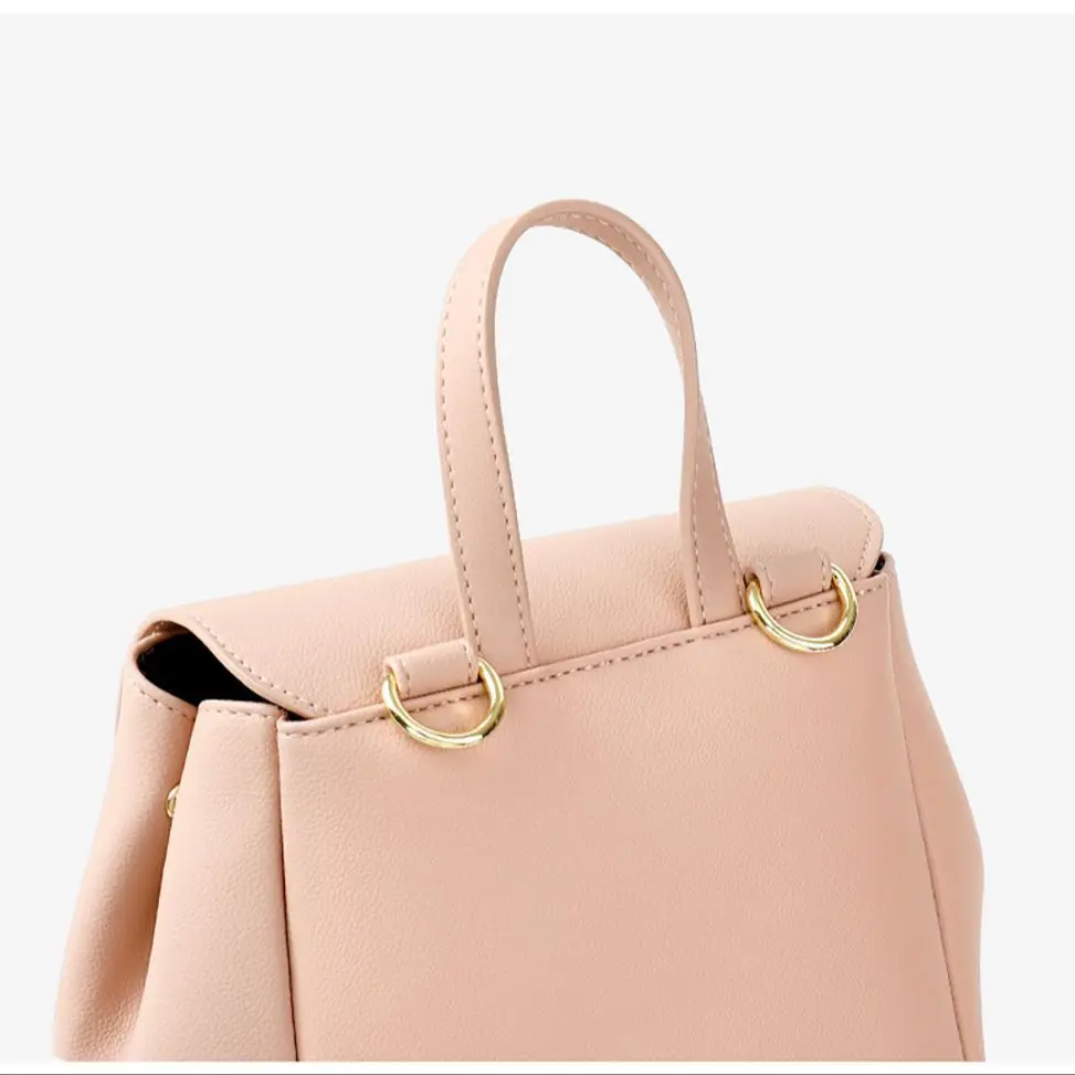 

High Quality Leather Mini Backpack Women Bags Designer Multifunctional Small Backpacks For Ladies Casual Fashion Shoulder Bag