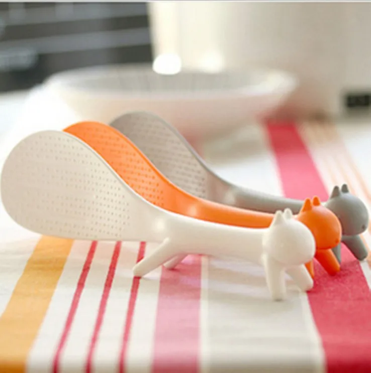 Симпатичная неприлипающая ложка в форме белки для риса|Ложка риса| |