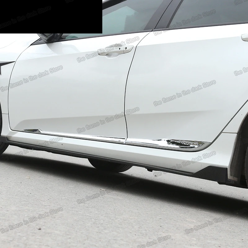Lsrtw2017 авто Стайлинг Комплект кузова двери отделки края украшения хром для Хонда