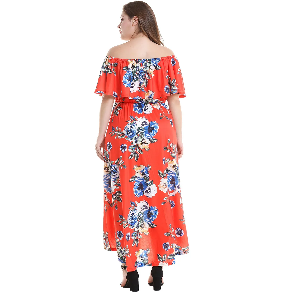 Модное повседневное летнее богемное пляжное платье больших размеров женские