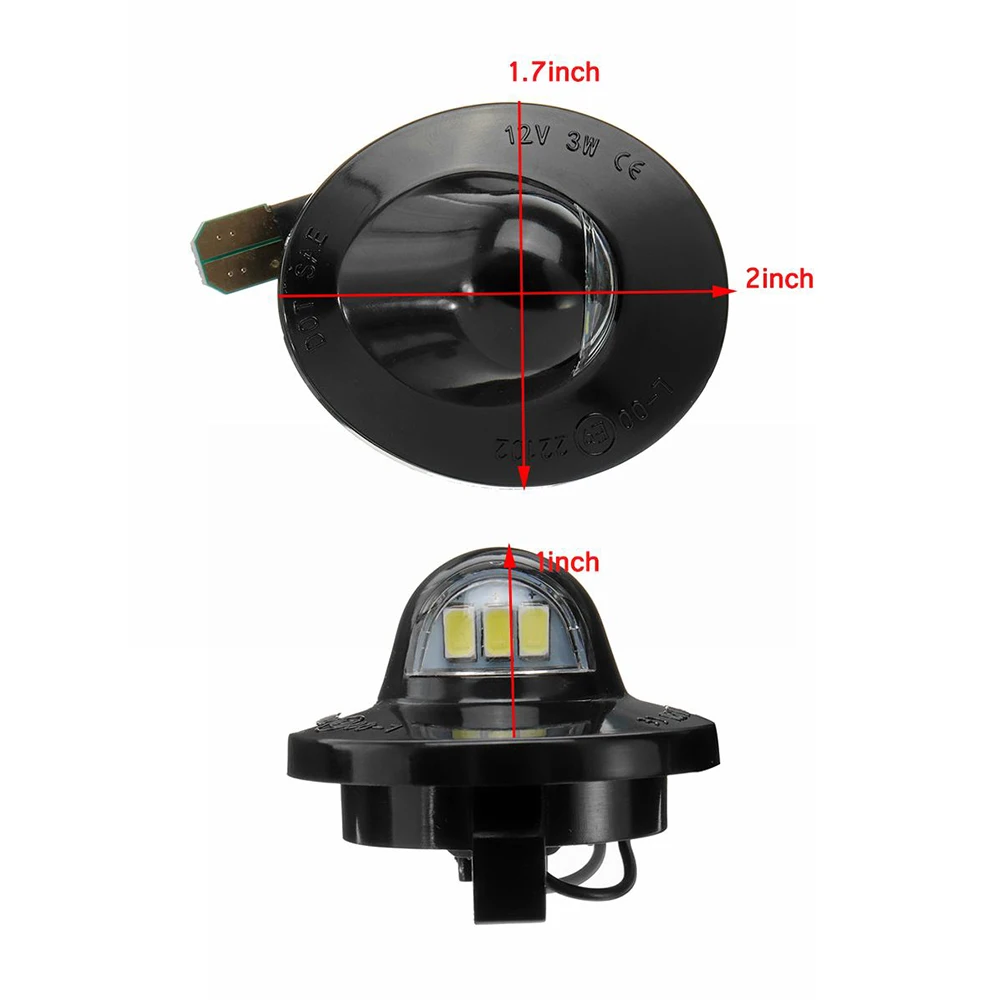 Автомобильный светодиодный задний номерной знак светильник лампа для номерного