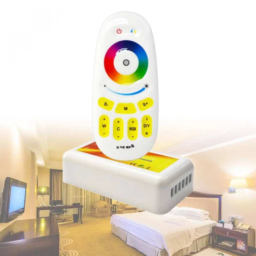 

2,4G сенсорный РЧ пульт дистанционного управления 5-в-1 Яркость диммер контроллер светодиода для Светодиодные ленты светильник