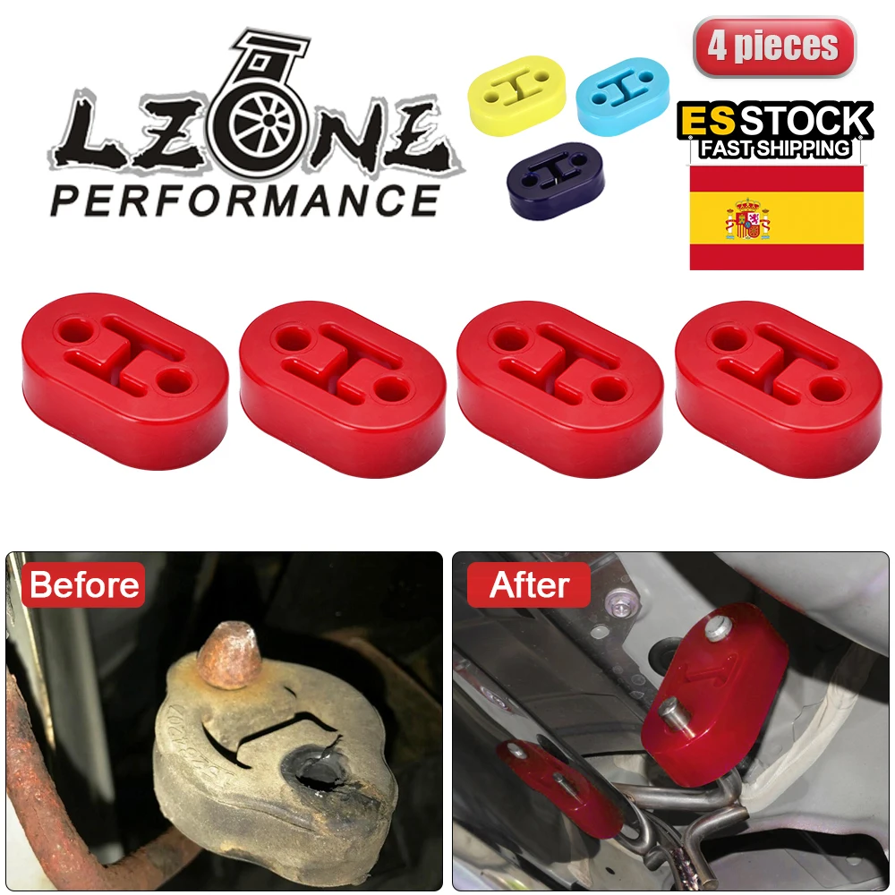 LZONE 4 шт./лот универсальные полиуретановые выхлопы/Глушитель короткие вешалки