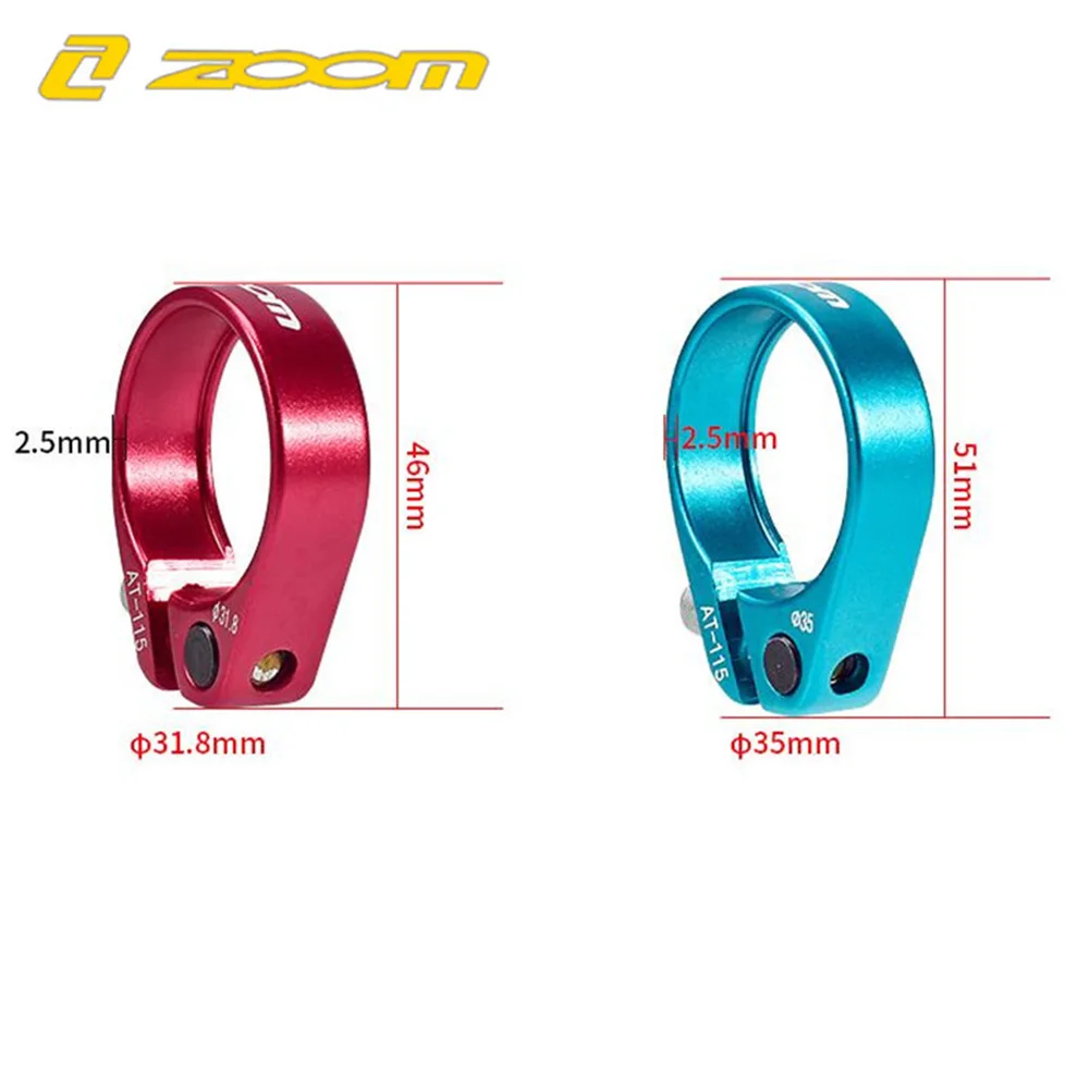 

Zoom 31.8/35mm Bike Ultra-Light DIY Decoration Alloy MTB Road Bike Bicycle Seatpost Clip Universal Size