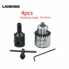 Мини патрон для электрической дрели 0,3-4 мм JTO, конический токарный патрон, мини-сверлильный пресс для печатной платы, соединительный стержень вала двигателя 3,17 мм