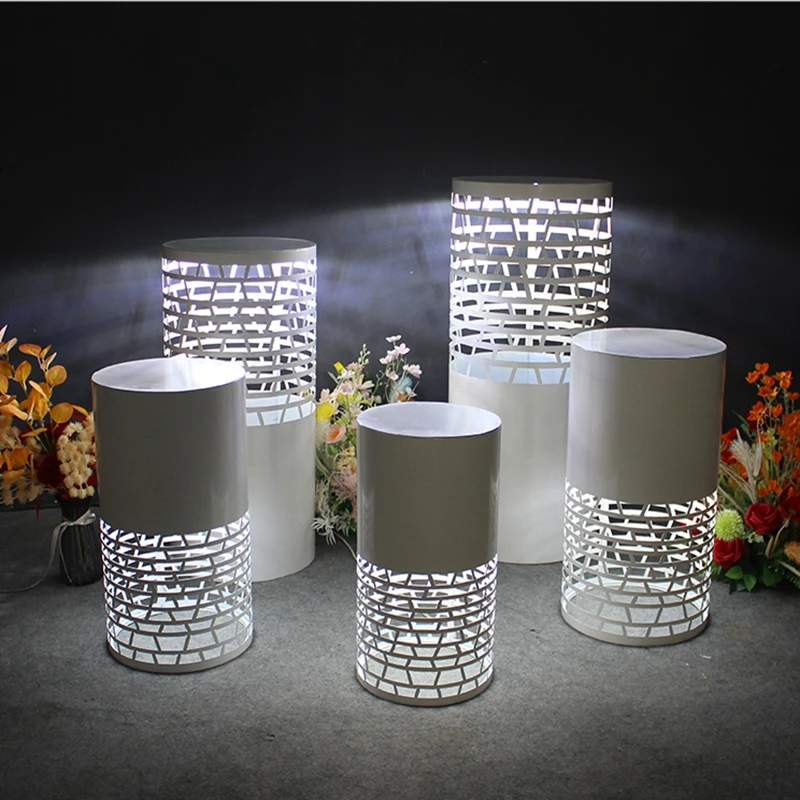 Новые кованые железные реквизиты свадебное украшение светодиодный