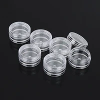 50pcs cosmetic jar small empty cosmetic refillable bottles plastic eyeshadow makeup face cream jar pot container
