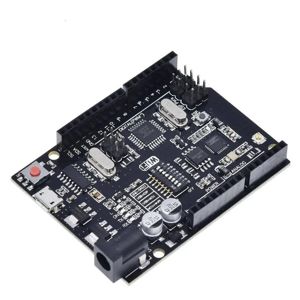 WiFi UNO R3 TZT UNO+ WiFi R3 ATmega328P+ ESP8266(32 Мб памяти) USB-TTL CH340G для Arduino Uno, NodeMCU, WeMos ESP8266 новое поступление - Цвет: WiFi UNO R3