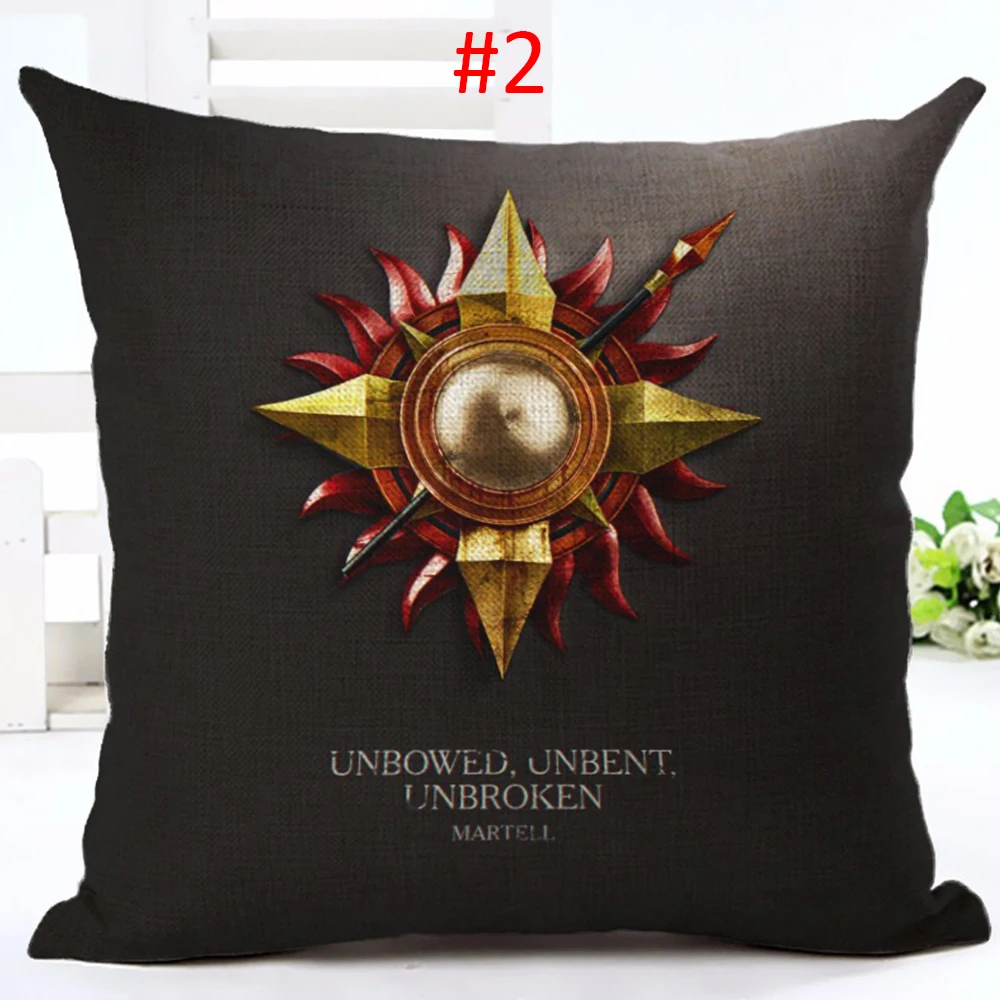 Хлопок Лен квадрат Игра престолов домашний диван декоративные подушки 3D чехлы