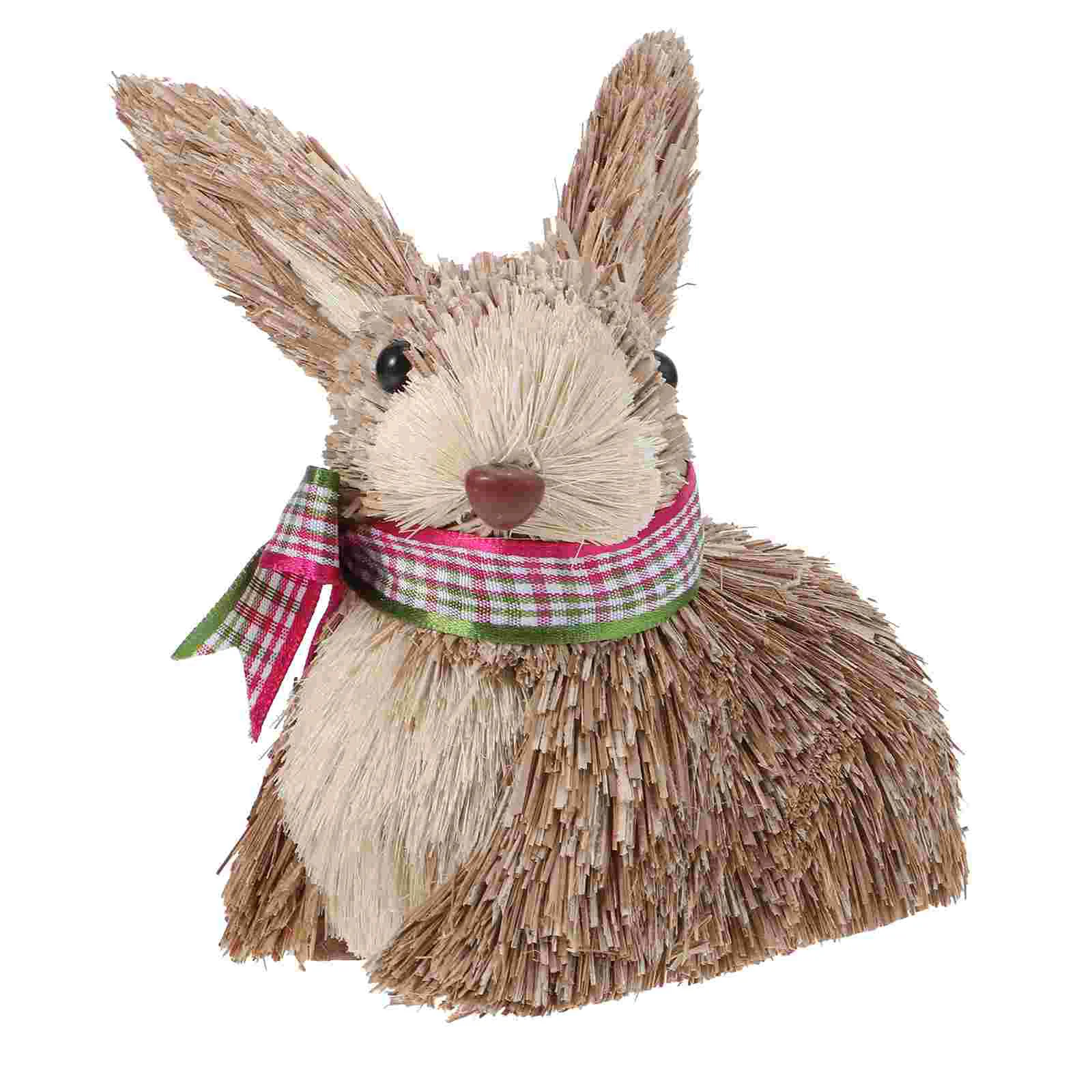 Пасхальный соломенный тканый кролик мебель ручная работа  Дом и