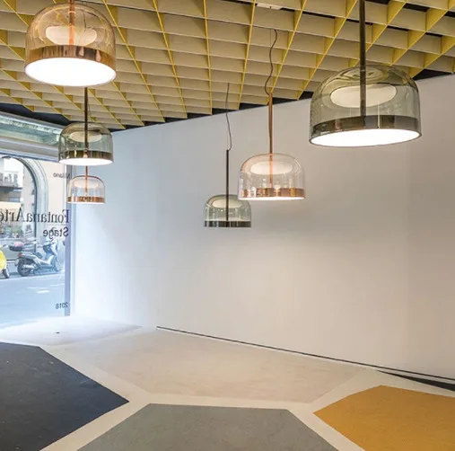 Стеклянный абажур итальянский дизайн люстра для гостиной современный