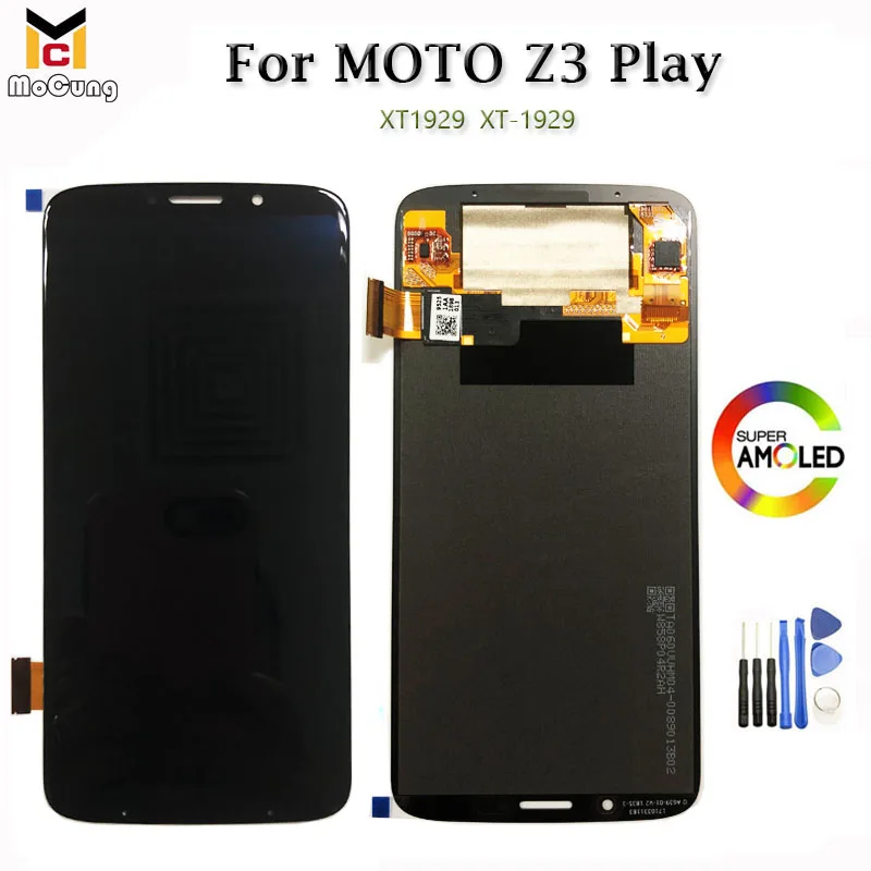 ЖК дисплей 6 01 дюймов Super AMOLED для Motorola Moto Z3 Play xtзакладки сенсорная панель стекло с