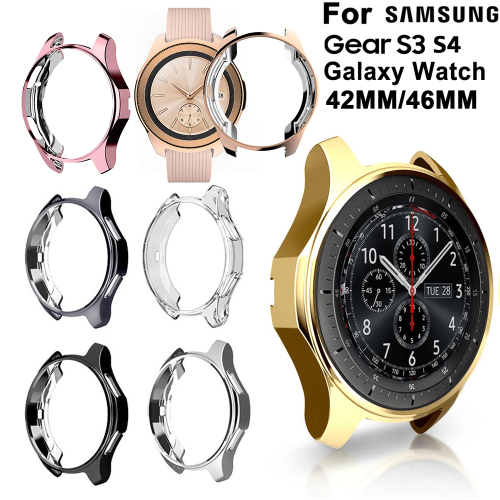 Чехол для samsung gear S3 frontier Galaxy Watch 46 мм мягкий ТПУ Универсальный защитный чехол-бампер чехол рамка края вокруг