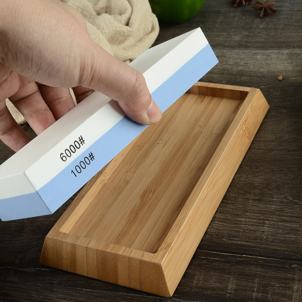 1 шт. противоскользящая опора для Точилки ножей Бамбуковая точильного камня