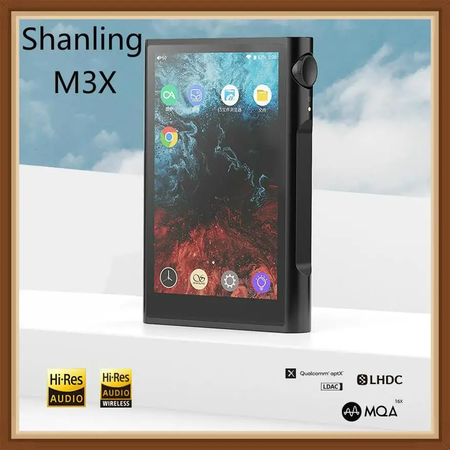 

Shanling M3X MQA Support Hi-Res Portable Music Player Dual ES9219C DAC/AMP DSD256 384kHz/32bit Two-way Bluetooth MP3 / MP4