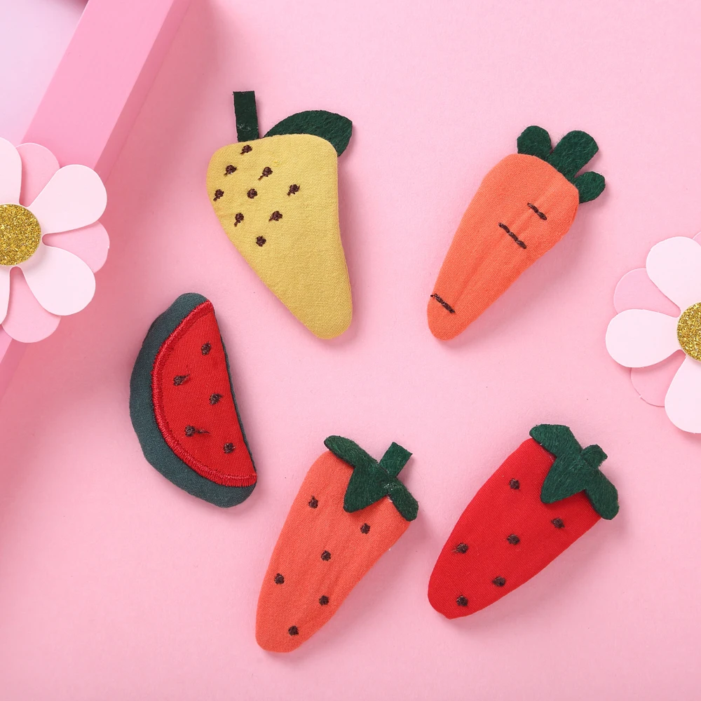 

3Pcs/Lot Cute Fruit Hair Clips For Korean Hairpins Children Girls Kids Hair Clips Pin Accessories Barrettes Hairclip Headdress