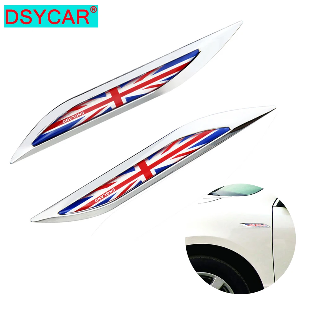 

DSYCAR 1 пара автомобильных 3D английских флагов эмблема значок наклейки для JEEP BMW Dodge Mercedes Benz Chrysler Honda