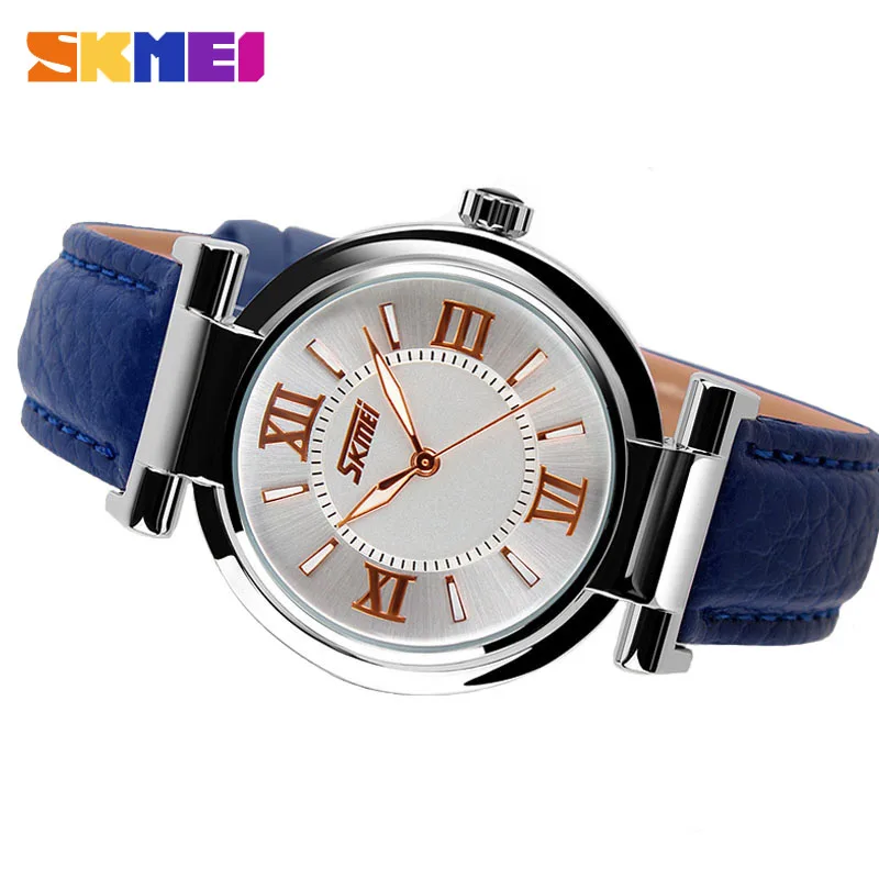 SKMEI Лидирующий бренд Для женщин Мода Элитная одежда часы 30 м Водонепроницаемость