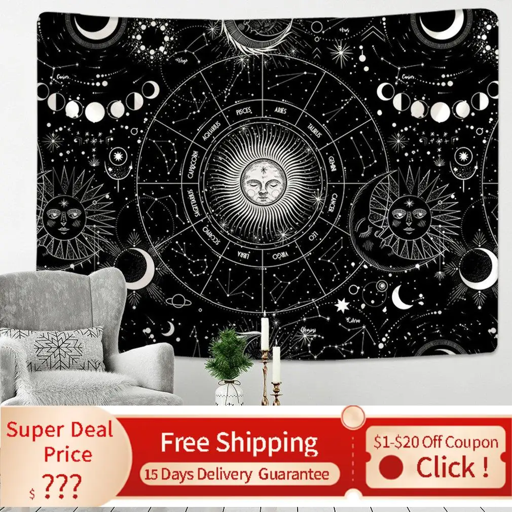 

Подвесной Декор для комнаты, гобелен, подвесной гобелен, домашний декор для комнаты, подвесные таинственные гобелены для комнаты, новый год ...