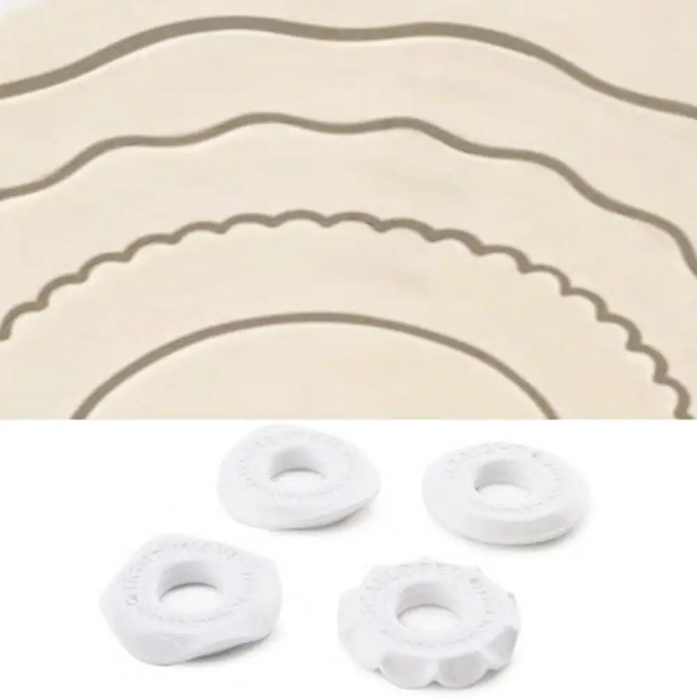 

Pastry Cutter Adjustable Rotating Food Grade DIY Measuring Pizza Cutter for Cake