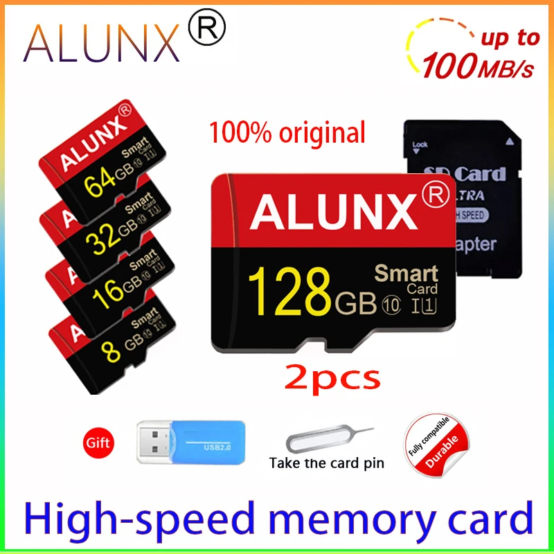 Карта памяти Micro card 128 ГБ карта 64 флеш 32 Гб tf16гб sd 8 4 для видеонаблюдения камеры