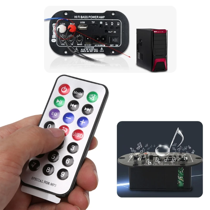 Высококачественный 1 комплект Универсальный 25 Вт автомобильный стерео Bluetooth