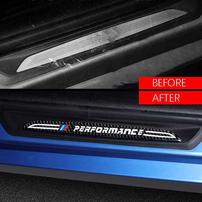 Аксессуары защитные накладки на пороги из углеродного волокна для BMW F10 F30 F34 E70 X1 X5